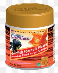Goldfish Formula Flakes - Formula Flake Food Ocean Nutrition Ocean Nutrition Brine Shrimp Plus Flakes Png,Goldfish Transparent