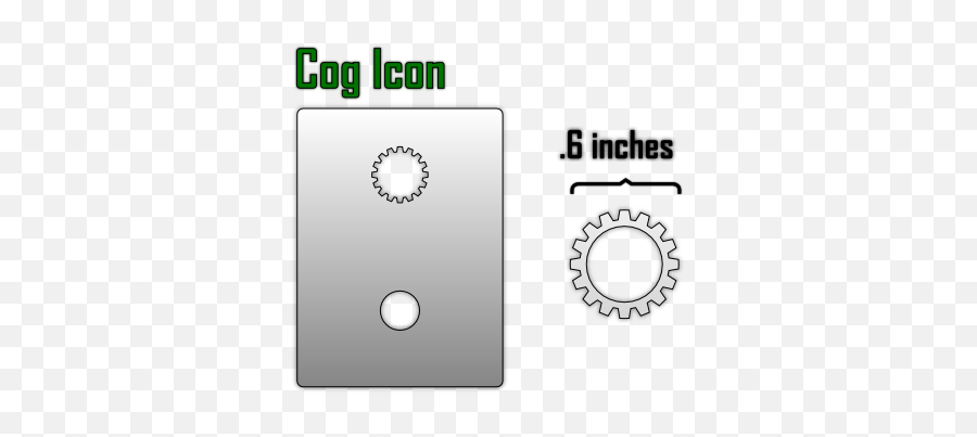 Cog Icon Airbrush Stencil - Dot Png,Cog Png
