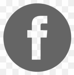 Taketina - Round Facebook Logo Grey png