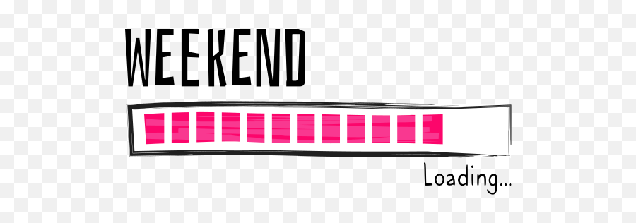 Loading The Weekend Icon Sticker - Horizontal Png,Next Door Leaf Icon
