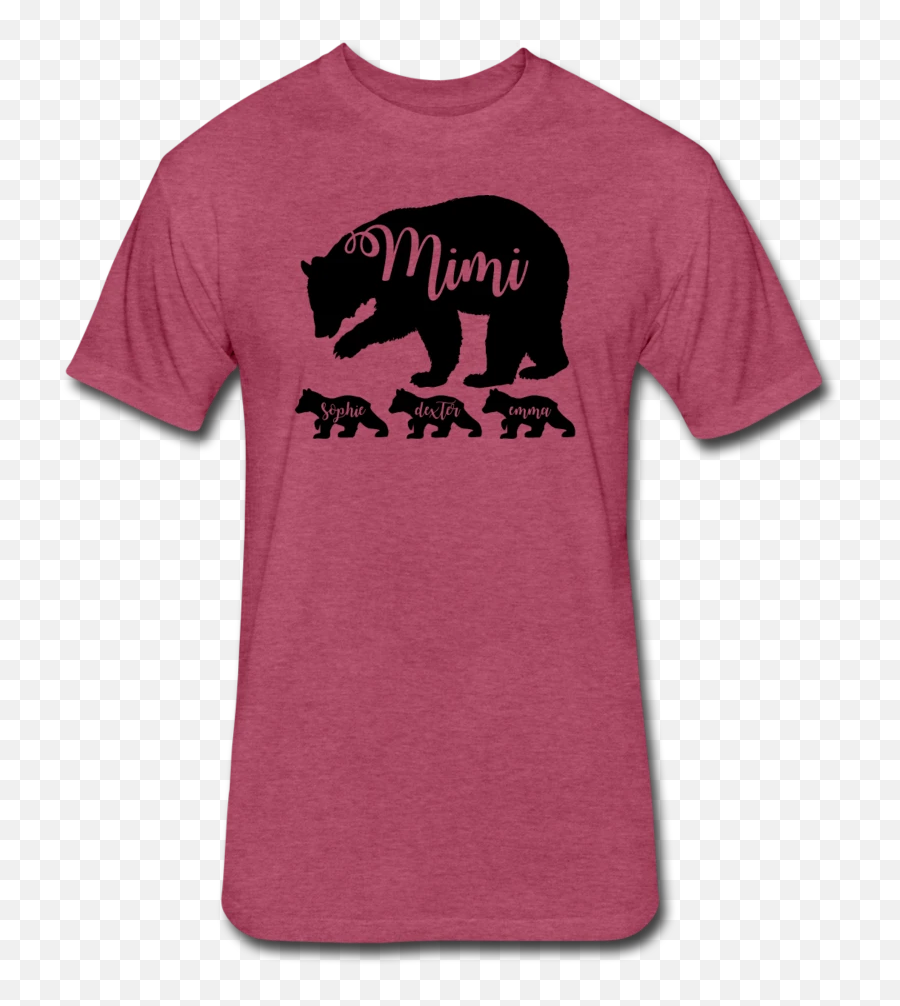 Mimi Bear Shirt With Grandkids Names - Unisex Png,Mimi Icon