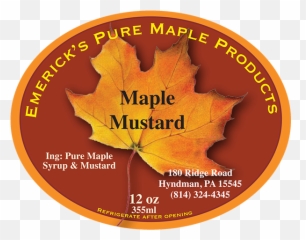 Pennsylvania Maple Syrup Label Gallery Labels - Language png