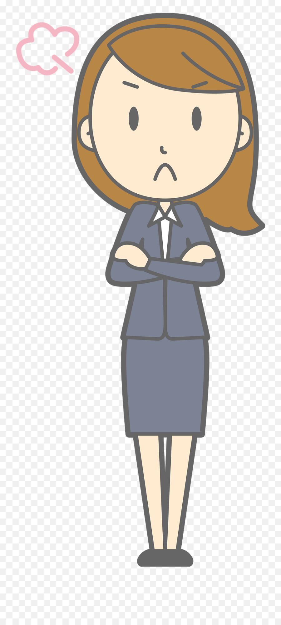 Lenore Businesswoman Is Angry Clipart Free Download - Woman With No Money Clipart Png,Upset Icon
