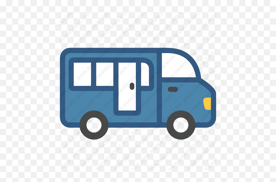 Download School Bus Vector Icon Inventicons - Commercial Vehicle Png,School Bus Icon