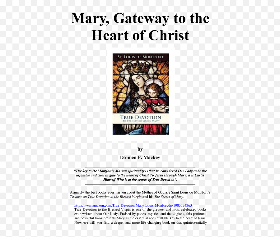 Doc Mary Gateway To The Heart Of Christ Damien Mackey - Language Png,Immaculate Heart Of Mary Icon