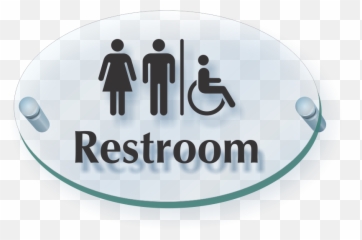 Men Women Handicap Symbol Restroom Clearboss Signs Sku Se - 7326 Room Signage Ellow png