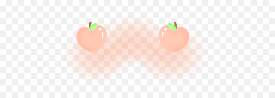 Hand Drawn By Me Peach Peaches Filter Aesthetic Cute - Earrings Png,Peaches Png