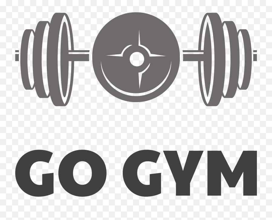 Gym Logos - Dumbell With White Background Png,Weight Room Equipment Icon