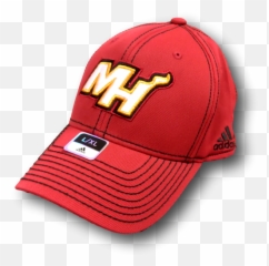 Adidas Miami Heat Structured Flex Fitmax Nba Cap - Baseball Cap Png,Miami Heat Logo Png