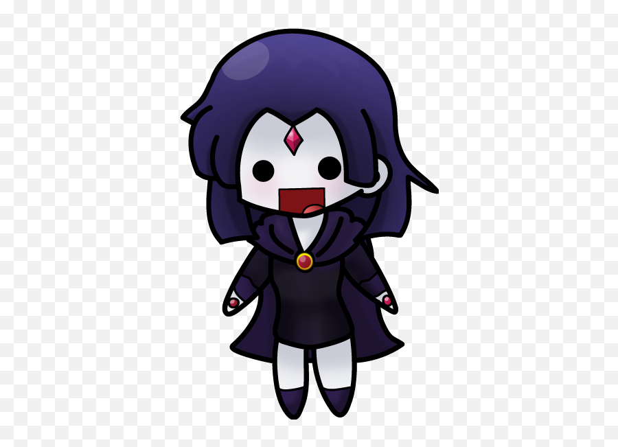 Twewy Cast Wallpaper Teen Titans Raven Shiver Stuff - Teen Titans Raven Chibi Png,Teen Titans Png