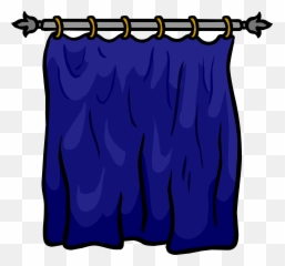 Blue Curtain - Red Png