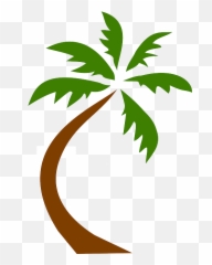 Coconut Tree Tropical - Transparent Background Free Palm Tree Clip Art Png,Palmas Png