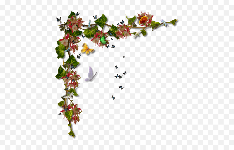 Pretty Floral Corner Graphic Design In Png Format Please - Portable Network Graphics,Corner Design Png