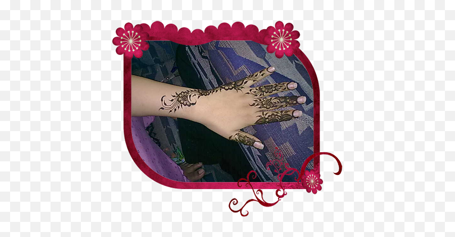 Download Hd Khaleeji Henna Designs - Henna Transparent Png,Henna Png