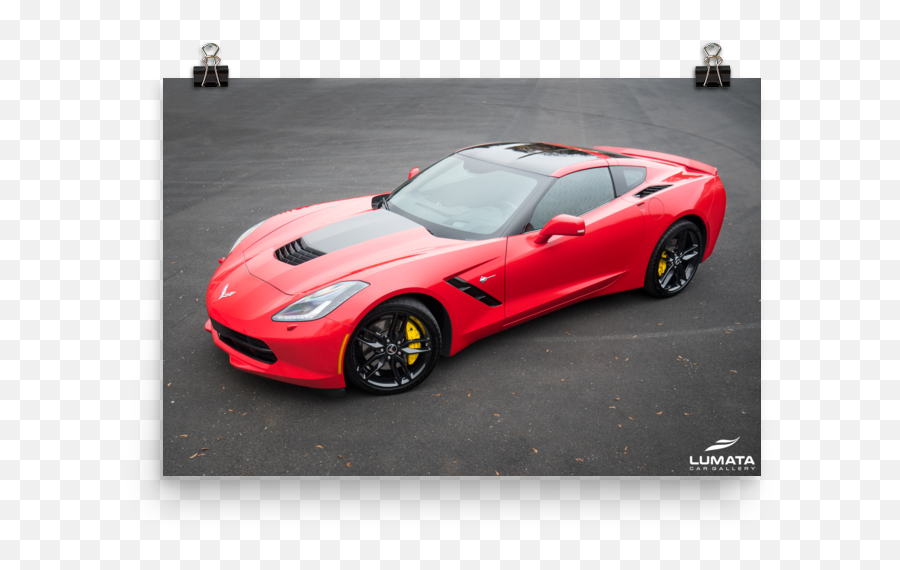 Corvette C7 Print Tarmac Series U2014 Lumata Car Gallery - Supercar Png,Corvette Png