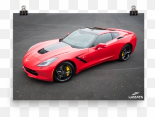 Corvette C7 Print Tarmac Series U2014 Lumata Car Gallery - Supercar Png,Corvette Png