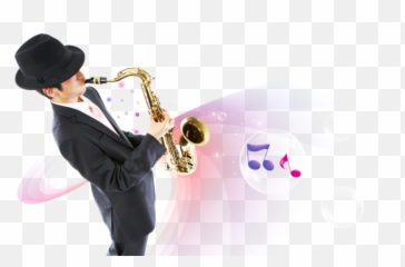 Download Saxophone Players - Full Size PNG Image Tuxedo