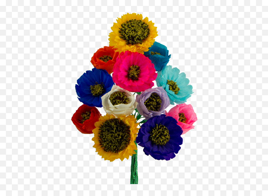 Assorted Paper Flowers - Bouquet Png,Paper Flower Png