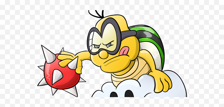 Lakitu Spiny And Buzzy - Nube Mario Bros Png,Lakitu Png