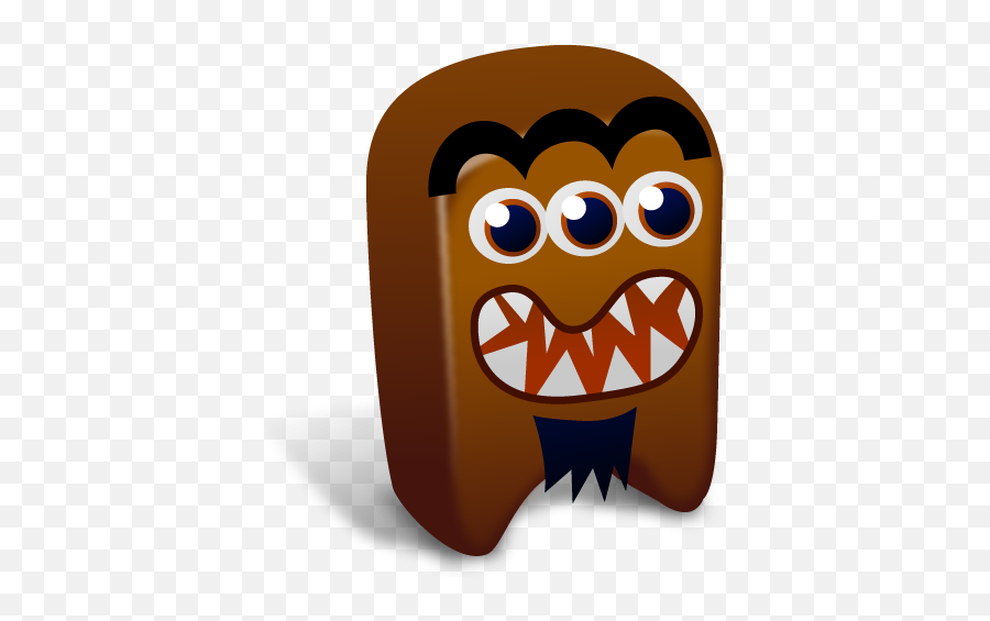 Brown Monster With Three Eyes Icon Png - Creature Icons,Monster Eyes Png