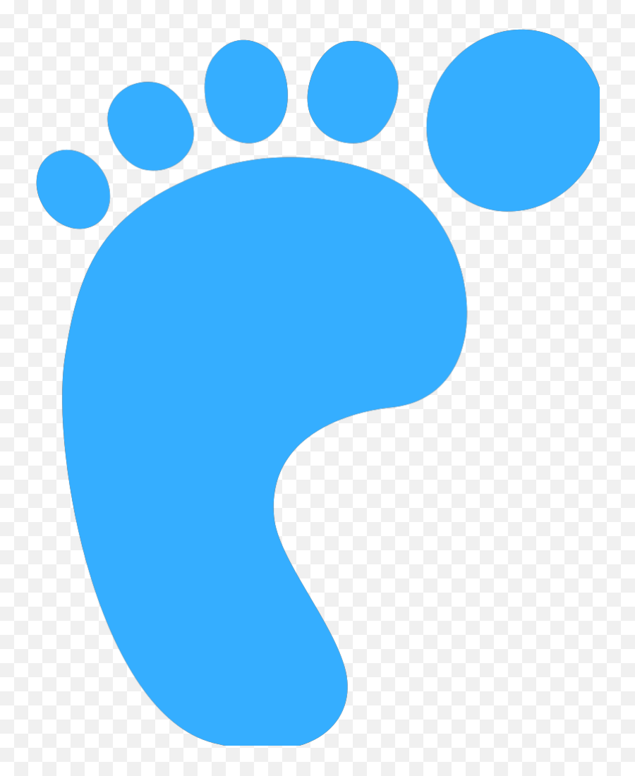 Blue Foot For Leo Svg Clip Arts Download - Download Clip Art Blue Footprint Clipart Png,Leo Png