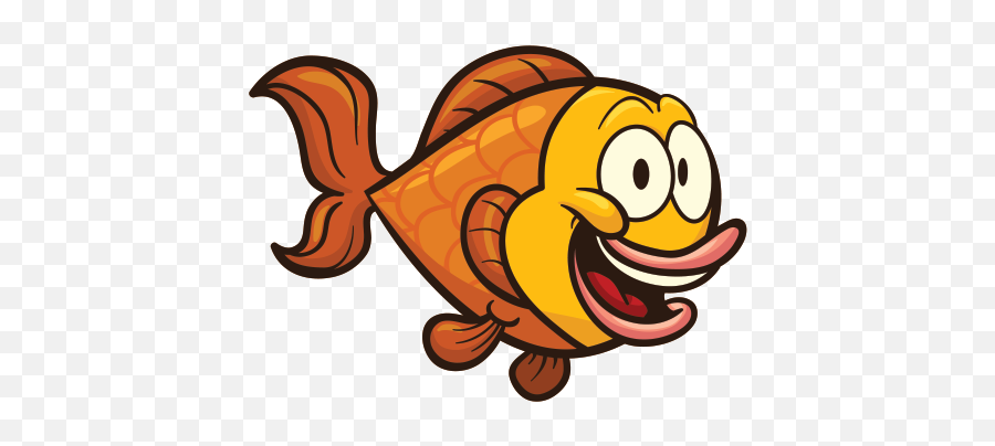 Printed Vinyl Cartoon Happy Fish - Happy Fish Cartoon Png,Cartoon Fish Png