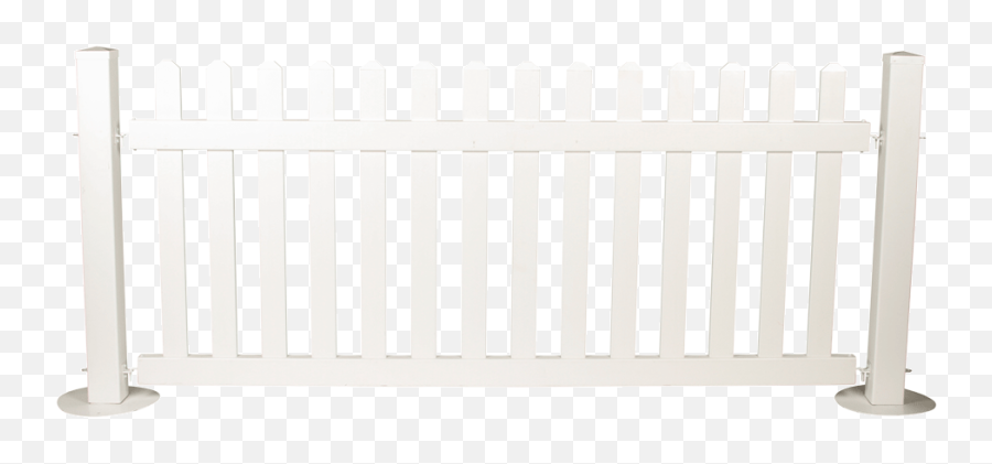 White Vinyl Picket Fence X Long - Solid Png,White Fence Png
