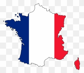 Area Tree Line Png Clipart - Blank Colored Map Of France