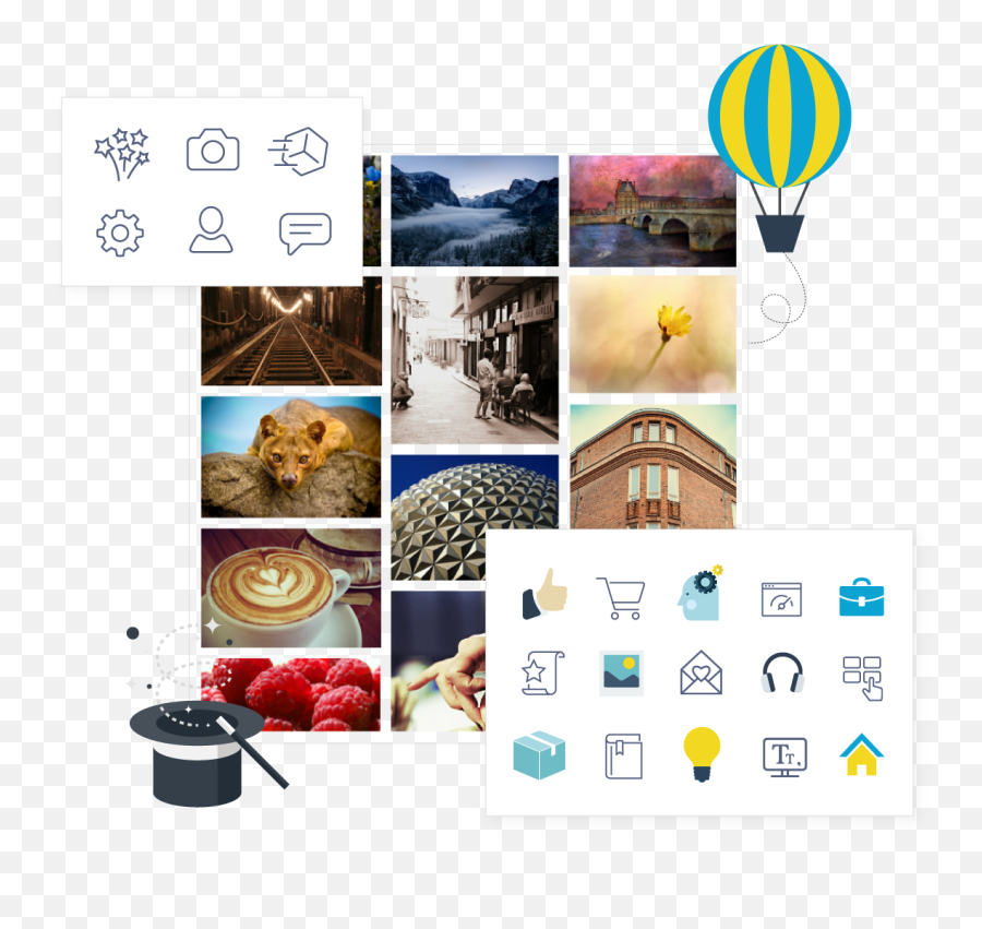 Download Hd Images And Icons - Hot Air Balloon Transparent Hot Air Balloon Png,Hot Air Balloon Transparent