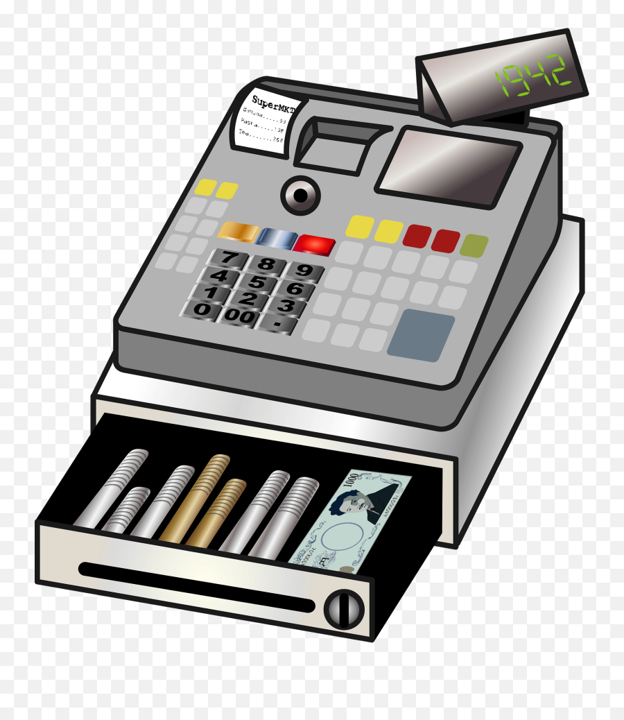 Cash Register Clipart - Transparent Cash Register Clipart Png,Cash Register Png