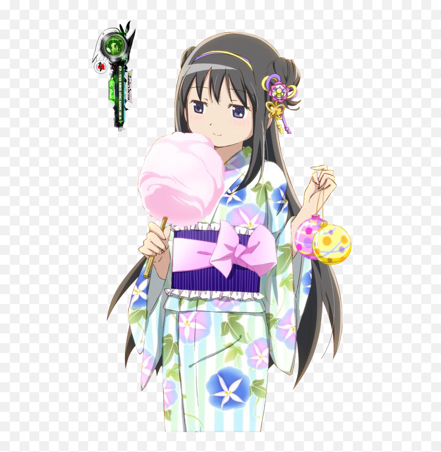 Homura Kimono - Puella Magi Madoka Magica Homura Kimono Png,Madoka Magica Transparent