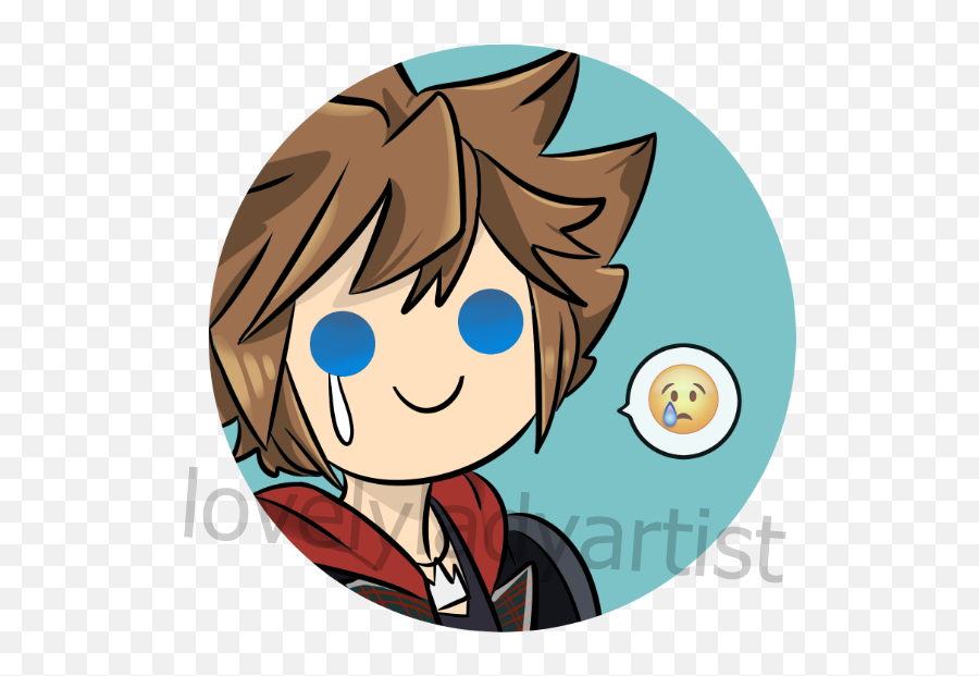Sad Sora Button Sold By Lovelyladyartist - Happy Png,Sora Transparent