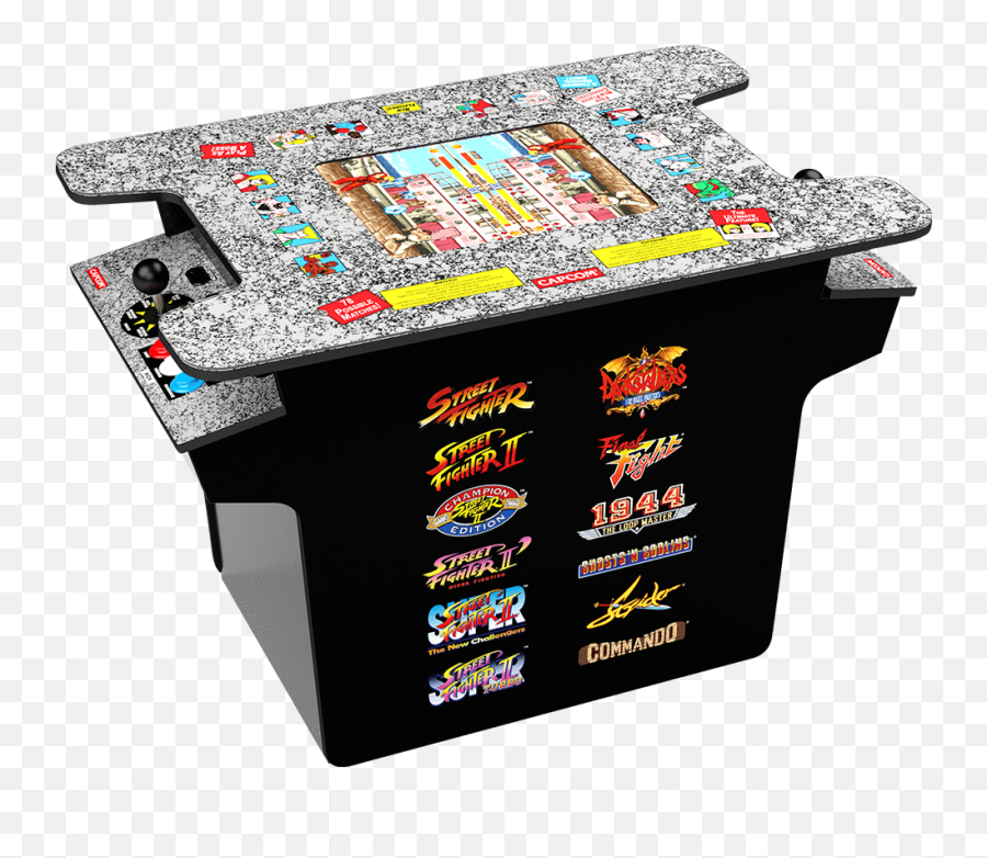 Street Fighter Ii Head - Tohead Arcade Table Arcade1up Street Fighter Head To Head Arcade Table Png,Street Fighter 2 Logo