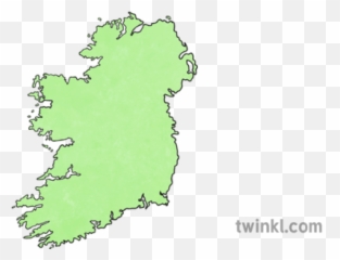 Blank Map Of Ireland Illustration - png