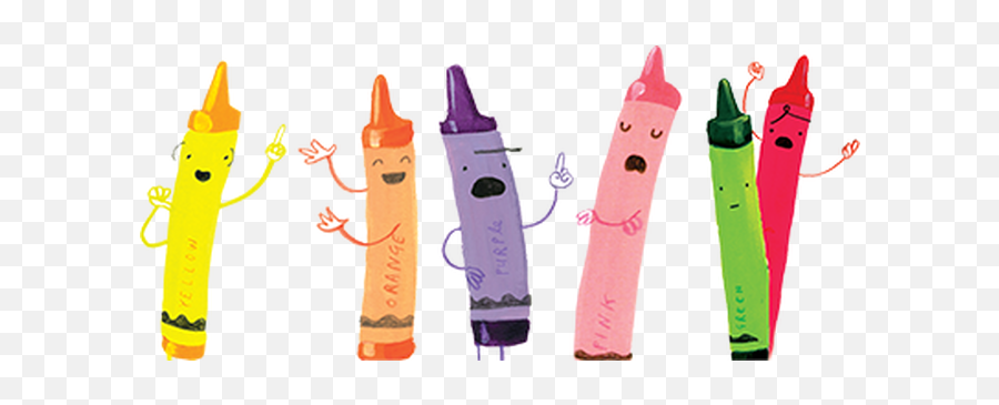 Writing Cartoon Clipart - Day The Crayons Came Home Characters Png,Crayon Clipart Png