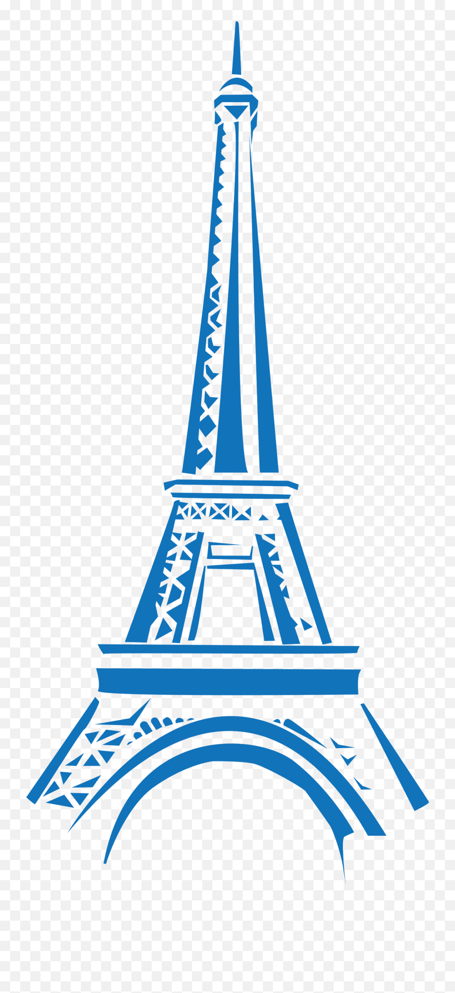 Eifel Tower Blue Clipart Transparent - Eiffel Tower Clip Art Png,Eiffel Tower Transparent