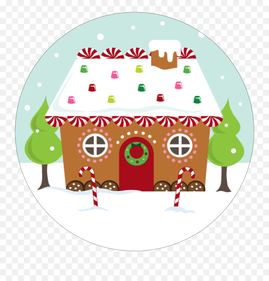 Add Sweet Holiday Spirit To Custom - Clipart Happy Holidays Gingerbread House Png,Gingerbread House Png