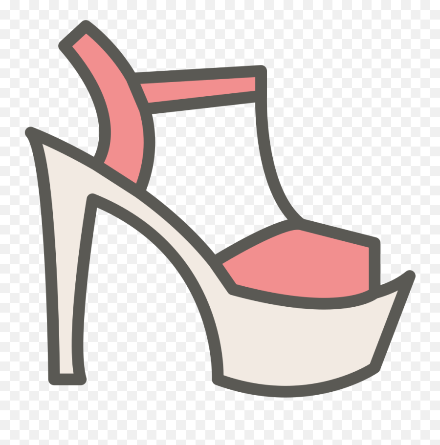 T Strap Platform Icon Women Shoes Iconset Chanut Is - Woman Shoe Icon Png,Heels Icon