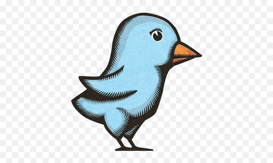 Woodprint - Twitterbird Free Download Ikon Kartun Burung Png,Size Of Twitter Icon