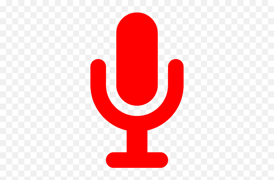 Red Microphone 3 Icon - Free Red Microphone Icons Microphone On Icon Green Png,Radio Microphone Icon