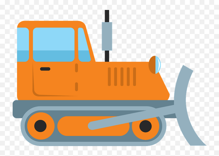 Bulldozer Clipart Transparent Free - Clipart World Horizontal Png,Bulldozer Icon