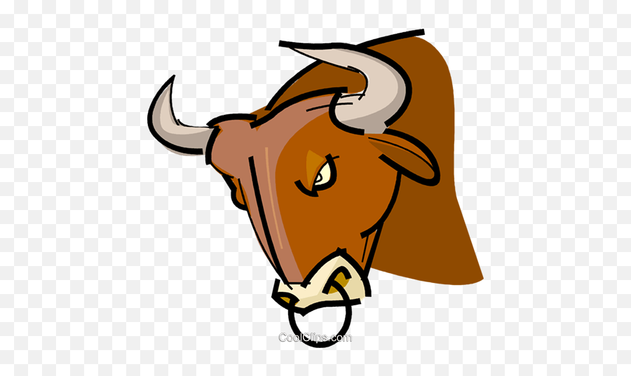 Bull With Nose Ring Royalty Free Vector - Clip Art Png,Nose Ring Png