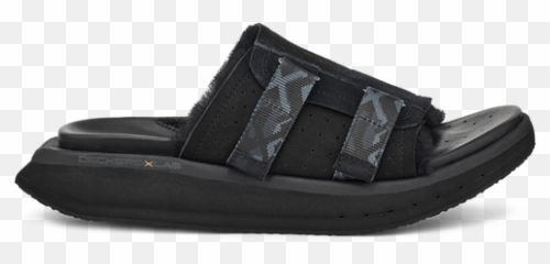 Menu0027s Ko - Z SLIDE BLACK DARK GREY Open Toe png