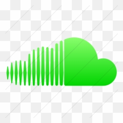Iconsetc Simple Ios Neon Green Gradient Socialmedia - Soundcloud Logo Neon Png,Soundcloud Icon Transparent