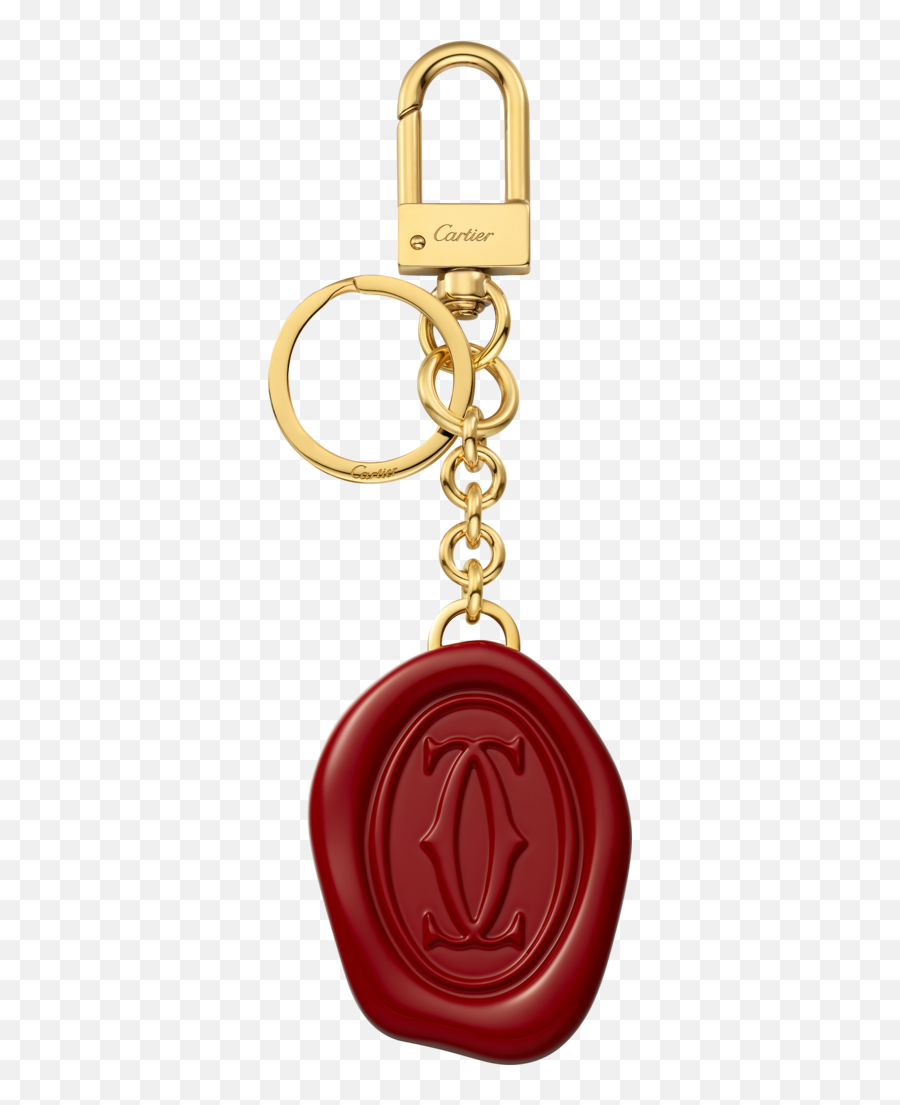 Crog000465 - Diabolo De Cartier Key Ring With Wax Seal Motif Cartier Wax Seal Png,Gucci Logo Icon For Bags