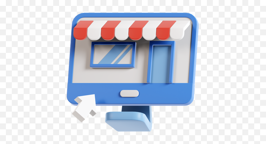 Premium Online Store 3d Illustration Download In Png Obj Or - Ikon Online Shop 3d,Web Store Icon