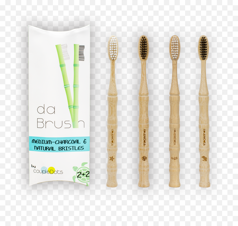 Mixed Bamboo Toothbrush Set Png