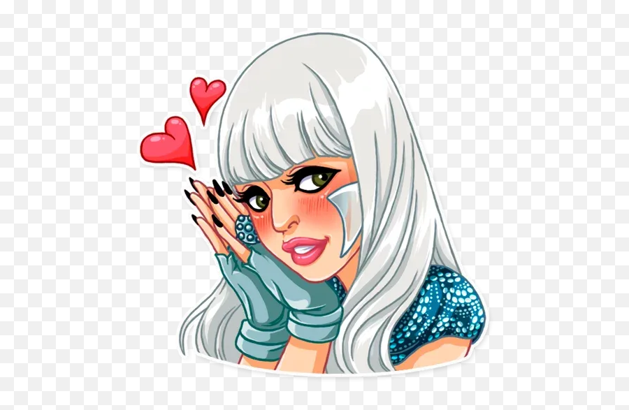 Lady Gaga Whatsapp Stickers - Stickers Cloud Lady Gaga Stickers Whatsapp Png,Lady Gaga Transparent