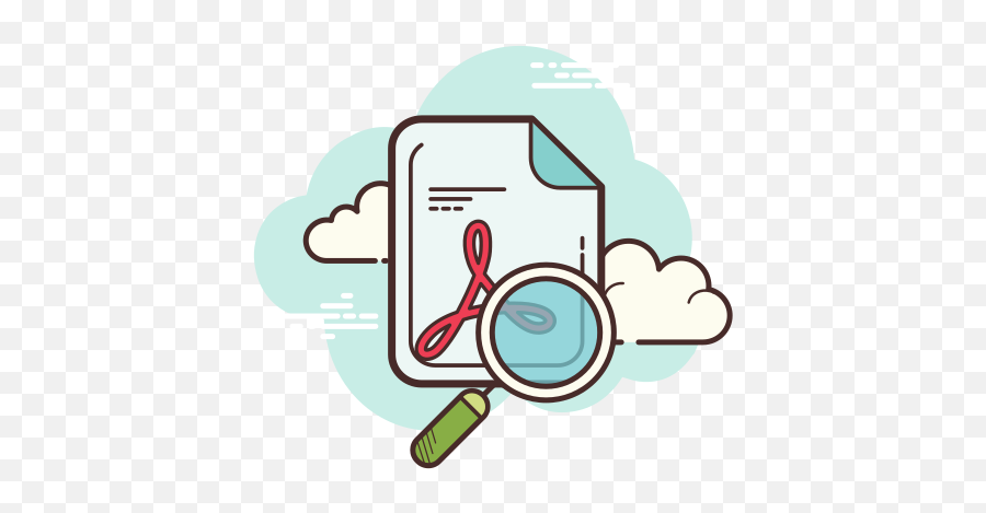 Pdf Icon In Cloud Style Png Transparent