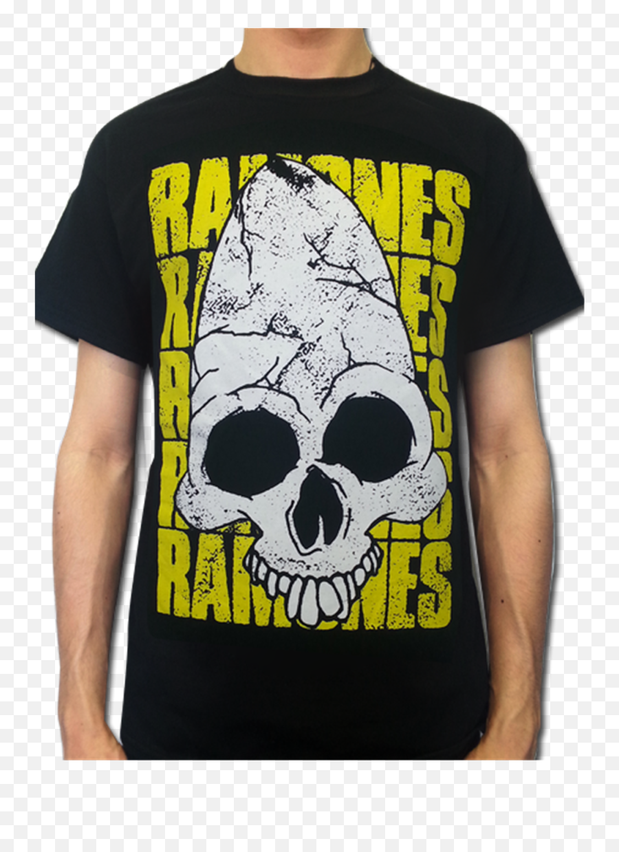 Download Pinhead Distressed - Img Ramones T Shirt Skull Ramones Png,Pinhead Png